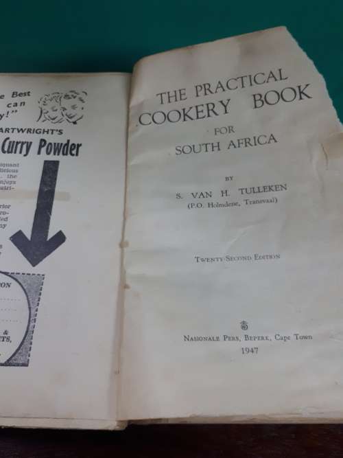 The Practical Cookery Book For South Afica (1947, 22nd Edition Hardcover)