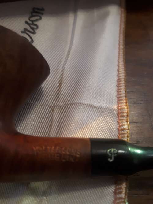 Vintage Peterson Ireland Bent Wood Pipe In Original Box With Accessories