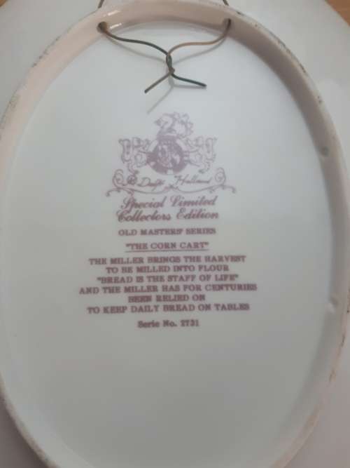 Delft Limited Collectors Edition The Corn Cart No 2731