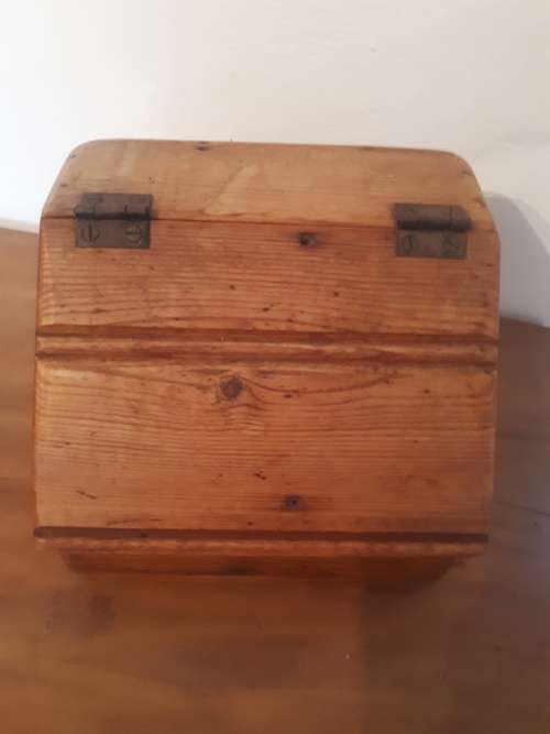 Vintage Farmhouse Oregon Pine Salt Cellar