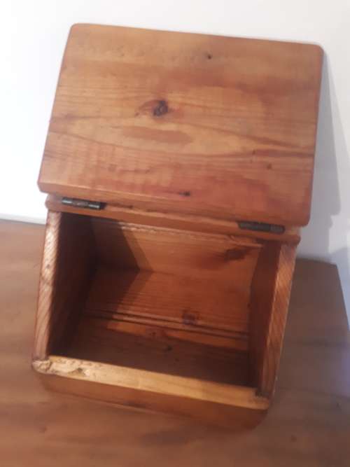 Vintage Farmhouse Oregon Pine Salt Cellar