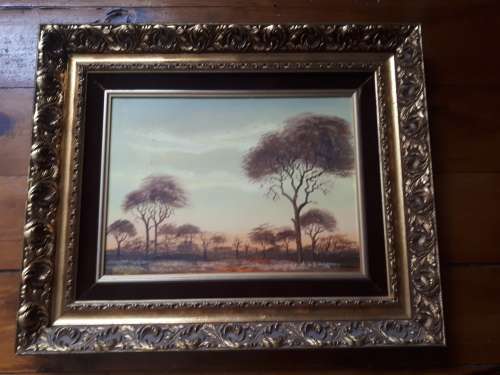 D.R Liebenberg SA Artist (1956 - ) Oil On Board Signed @ Dated 1982