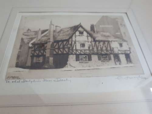 Famous Welsh Artist E.J Mayberry (1887-1966) Etching Signed