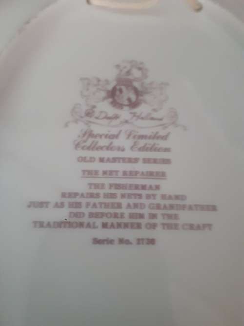 Delft Special Limited Collectors Edition `The Net Repairer` No 2730
