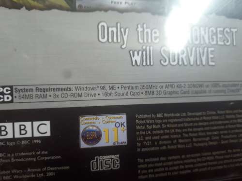 Retro ROBOT WARS `ARENAS of DESTRUCTION PC