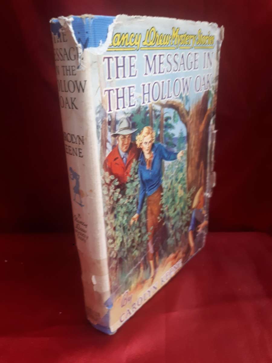 1935 1st Edition Nancy Drew / Carolyn Keene `The Message In The Hollow Oak`