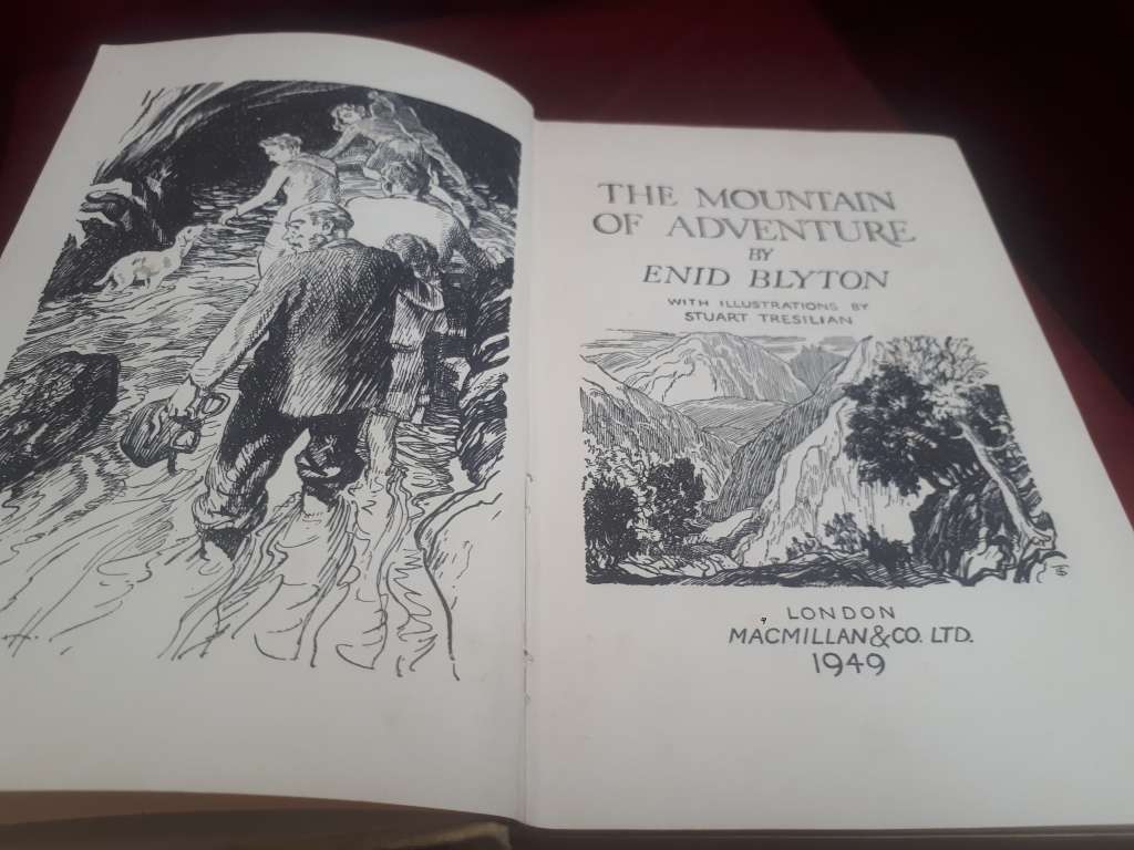 Signed First Edition 1949 Enid Blyton `The Mountain of Adventure` (Read Description)