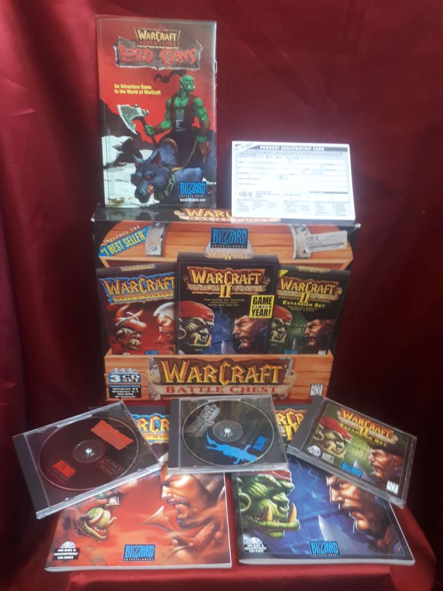 THE ORIGINAL 1996 WARCRAFT 3 CD SET BATTLE CHEST