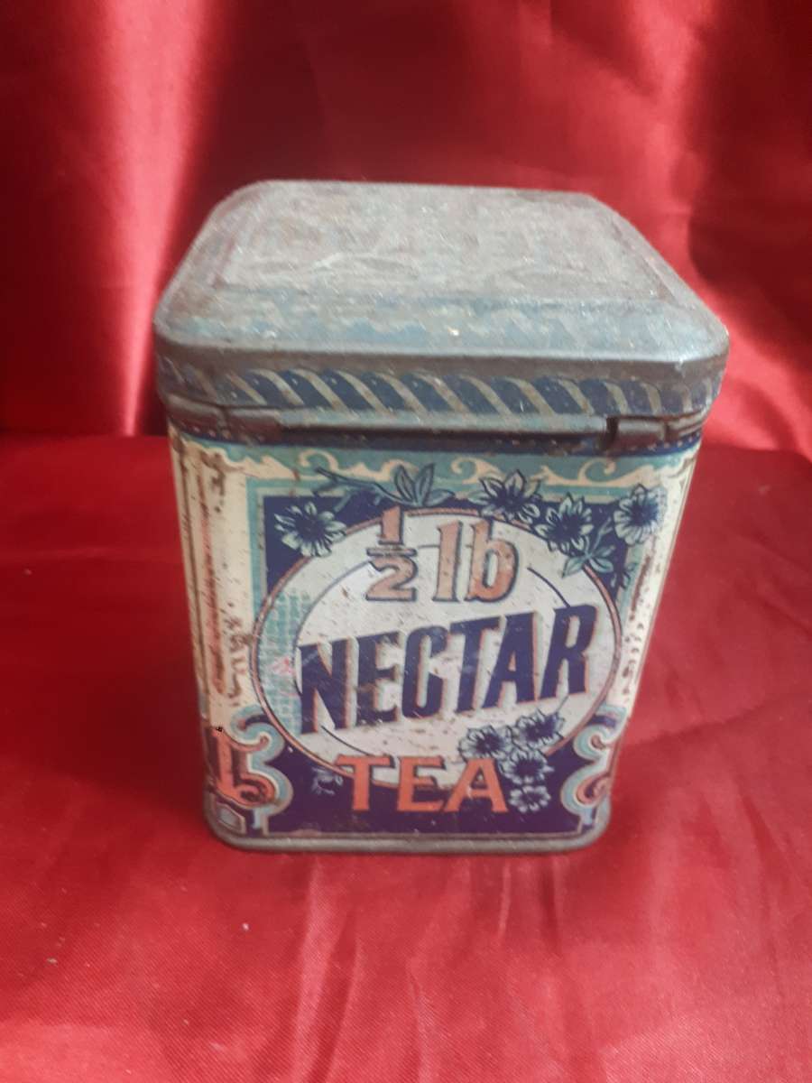 Early 1900`s 1/2 lb Nectar Tea Tin