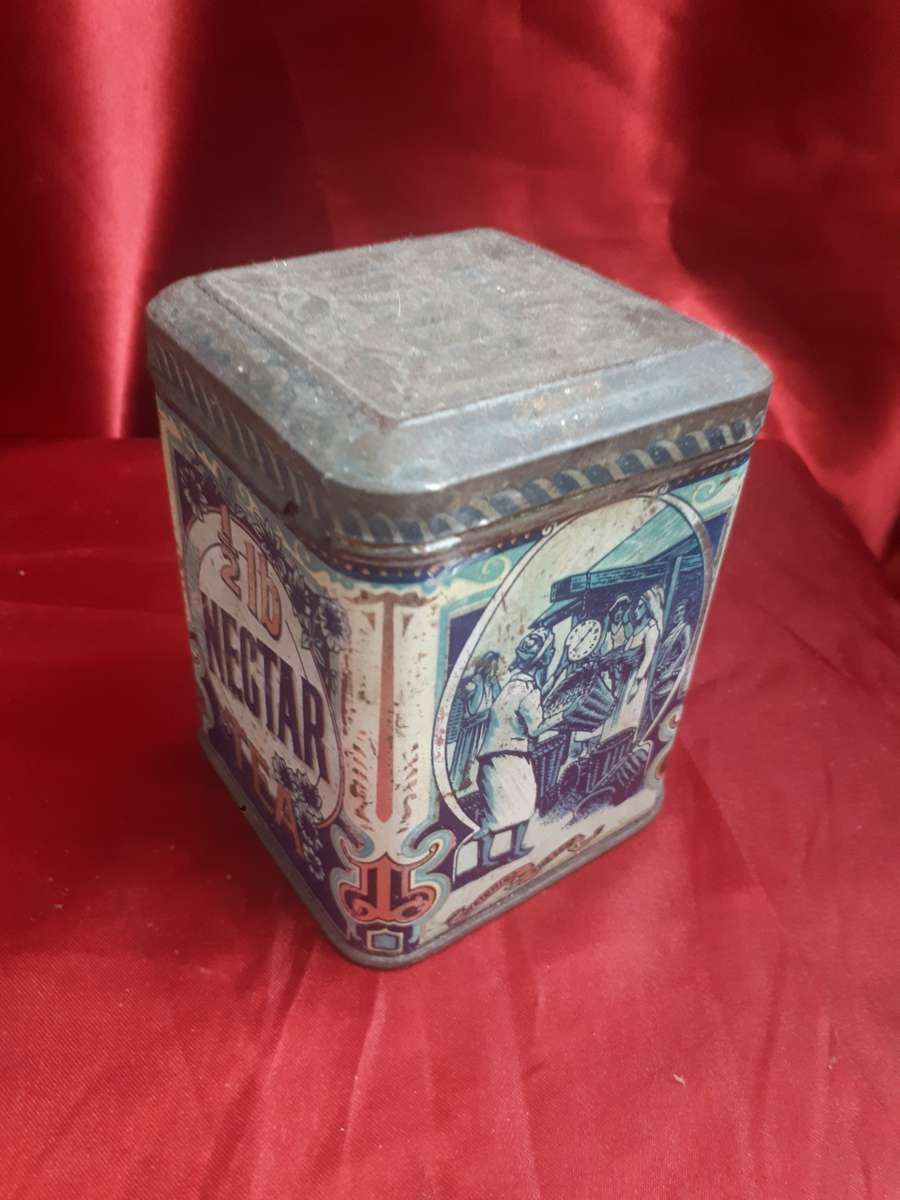 Early 1900`s 1/2 lb Nectar Tea Tin