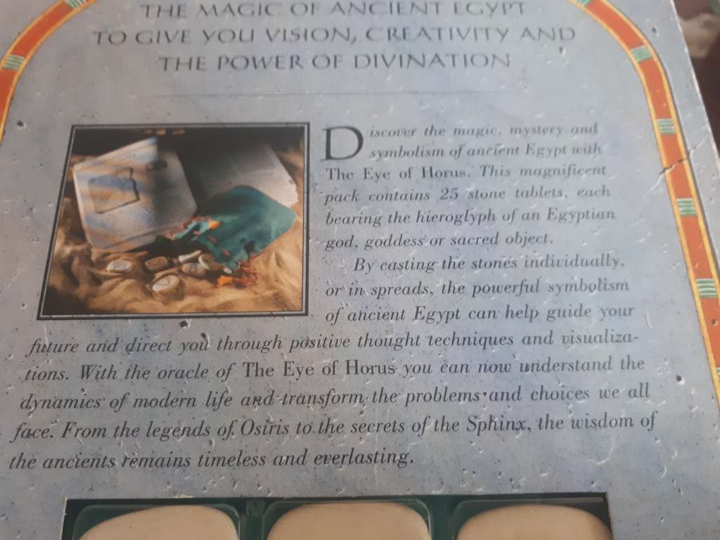 1996 THE EYE of HORUS DIVINATION BOXSET