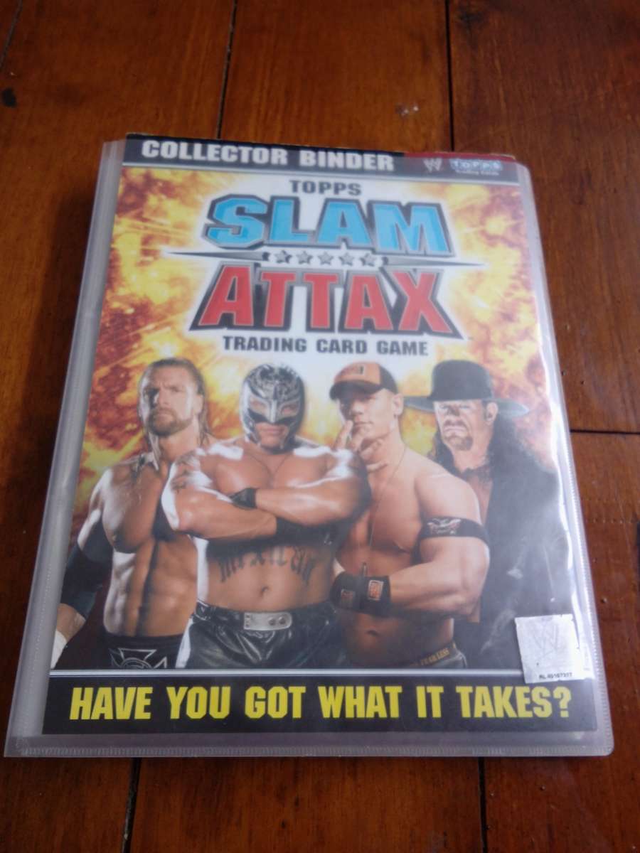 133 X TOPPS SLAM TRADING CARDS + BINDER 2008 WWE
