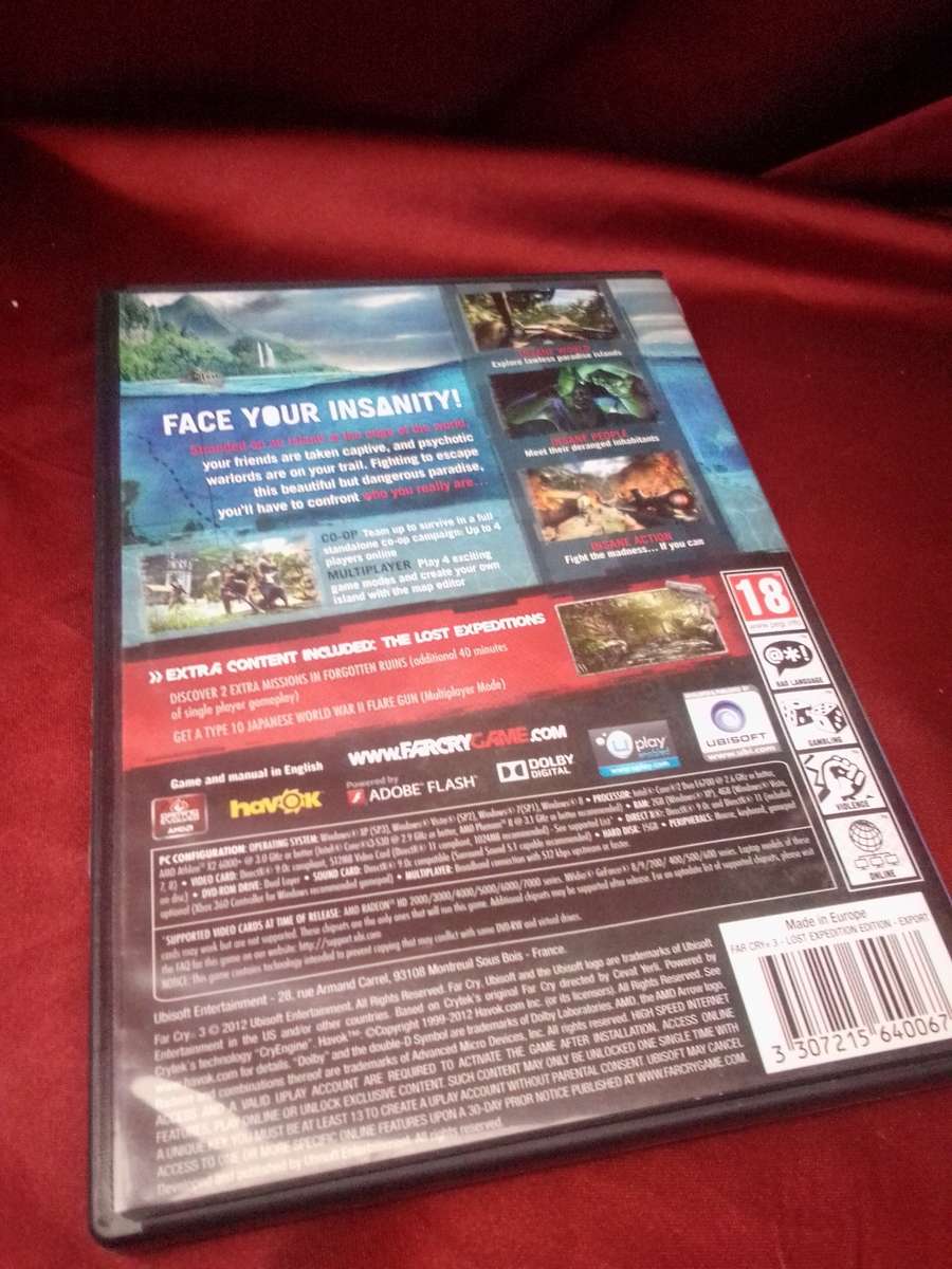 FARCRY 3 - 2 Disc Lost Expeditions Edition `PC`