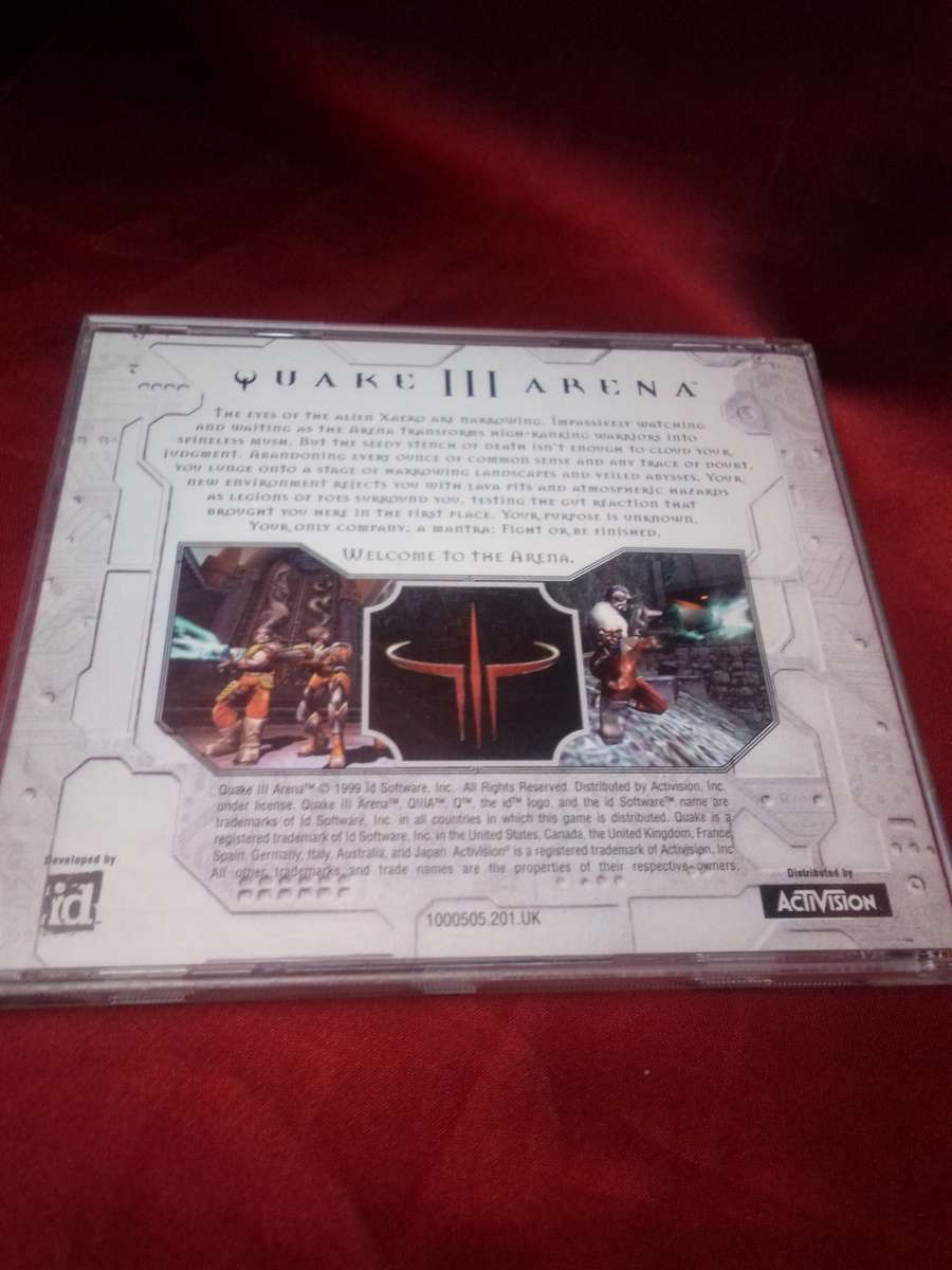 The Original 1999 QUAKE III ARENA PC RELEASE