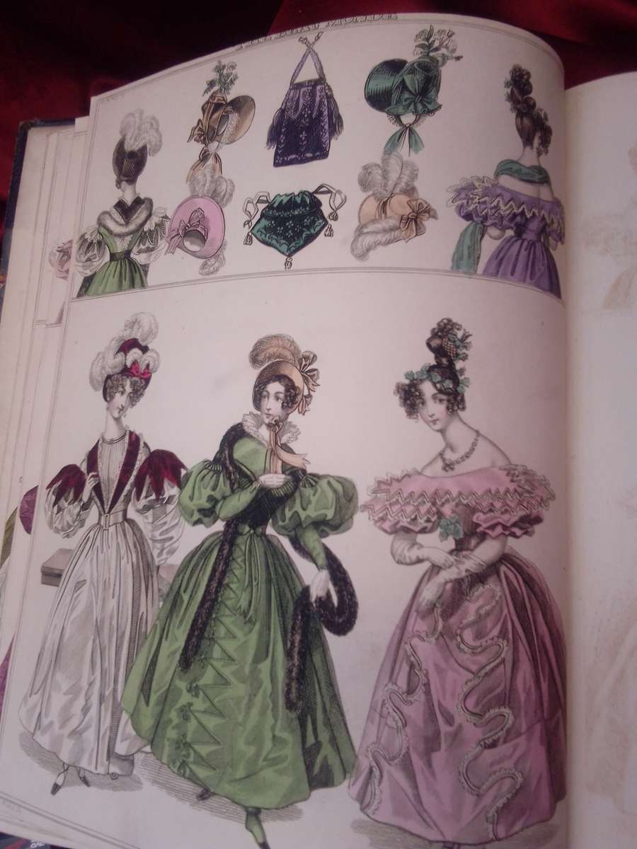 Circa 1833 Monthly Journal of Fashion Vol III With Quarto Plates