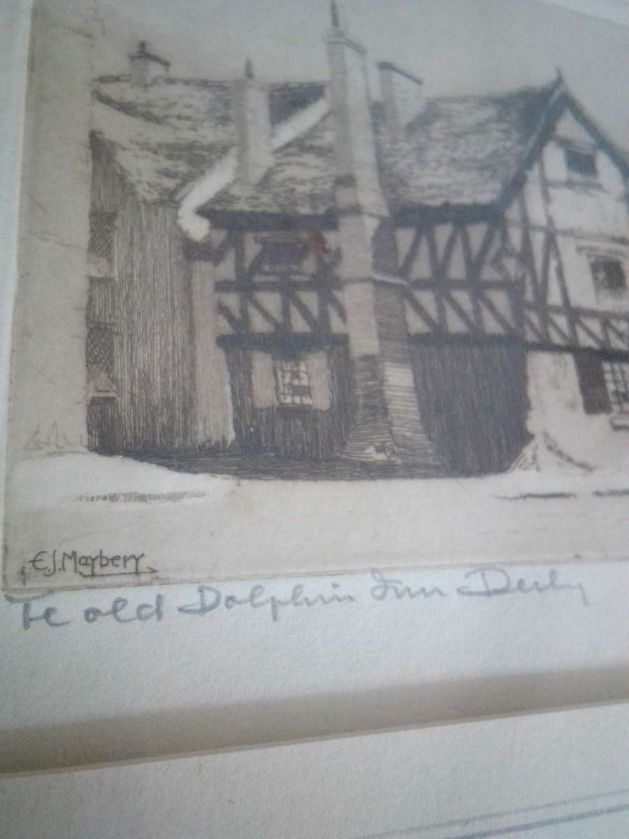 Famous Welsh Artist E.J Mayberry (1887-1966) Etching Signed