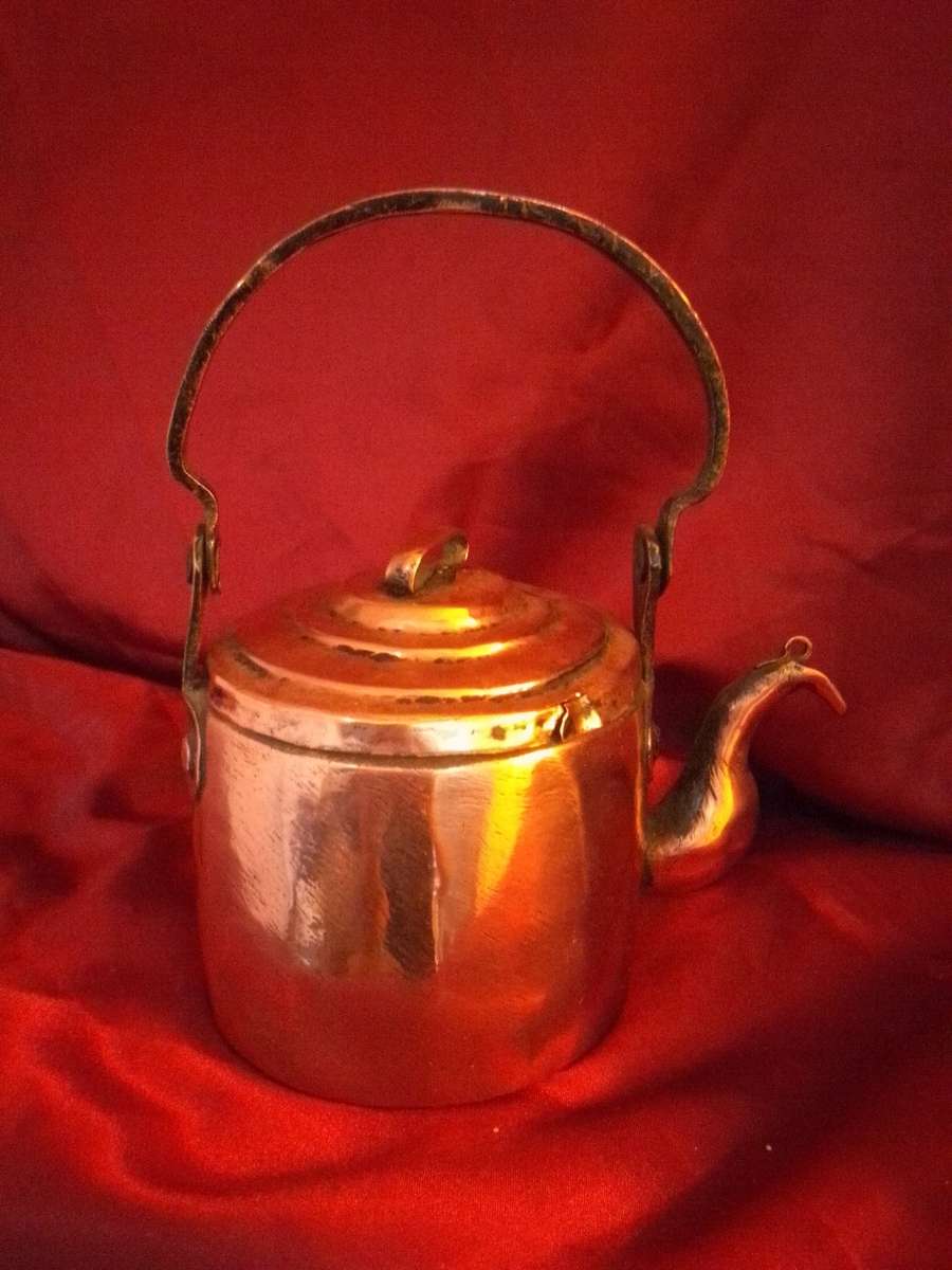 Mid Victorian Copper Kettle