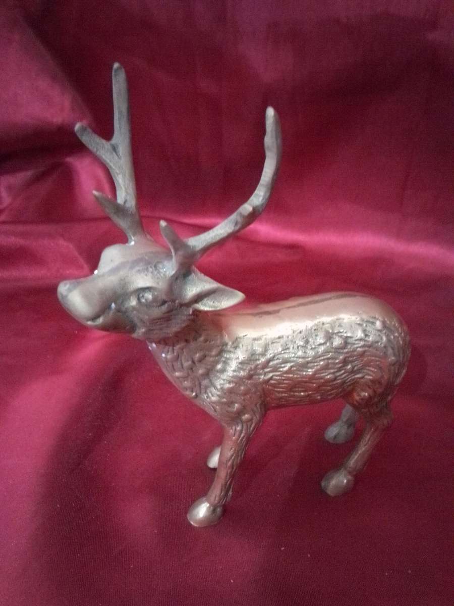 Vintage Brass Antelope