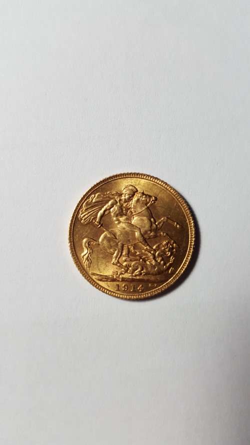 1914 Gold full sovereign (7.98 g 22ct Gold)