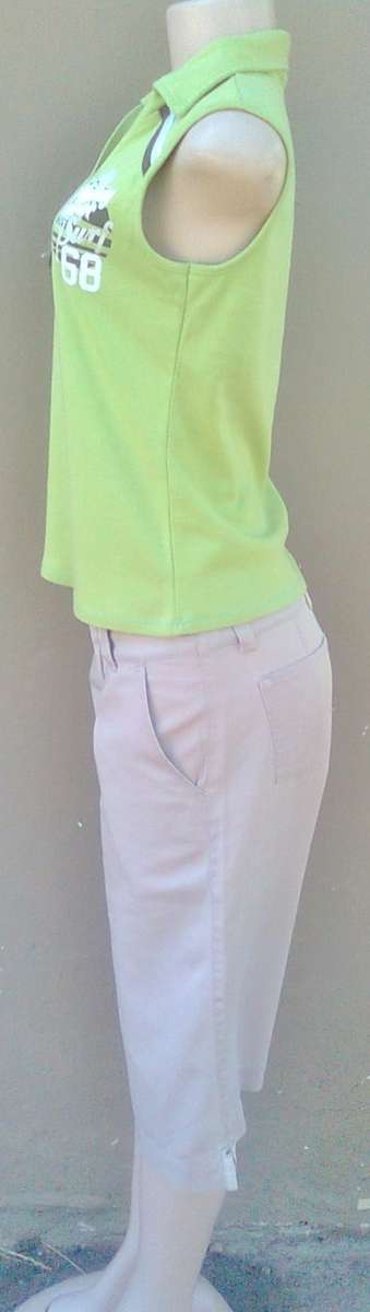 LADIES LONG SHORT PLUS A FREE T-SHIRT - SIZE: 34