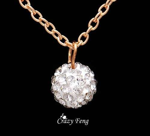 ***PRETTY*** CRYSTAL BALL JEWELRY SET