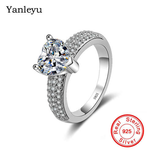 ***ELEGANT*** 925 STERLING SILVER HEART SHAPE RING