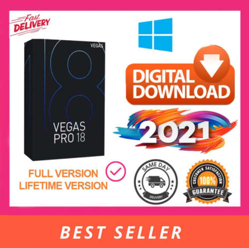 Sony Vegas Pro 18 | Full Version | Lifetime License Key | Multilingual | Windows | Fast Delivery|