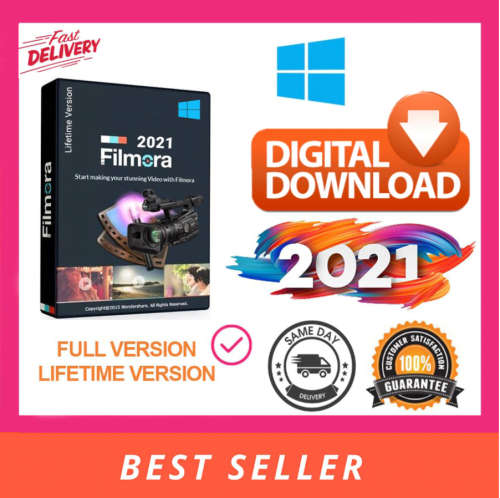 Wondershare Filmora 10 | Wondershare Filmora X | Full Version | Lifetime License Key | Multilingual