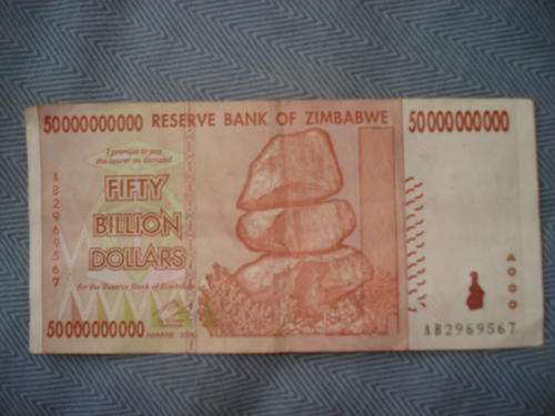 50 Billion Dollars Zimbabwe (2008)
