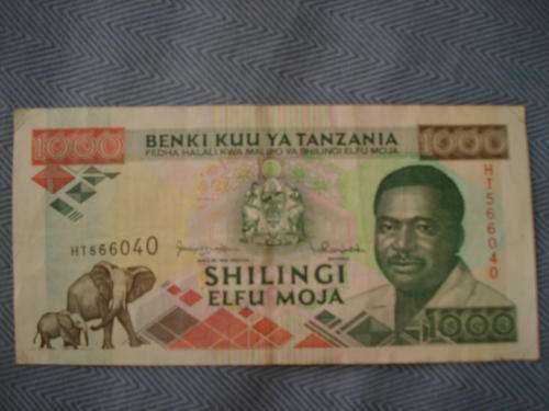 1000 shillings Tanzania