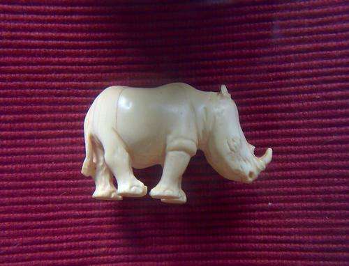 Carved Ivory Rhino.