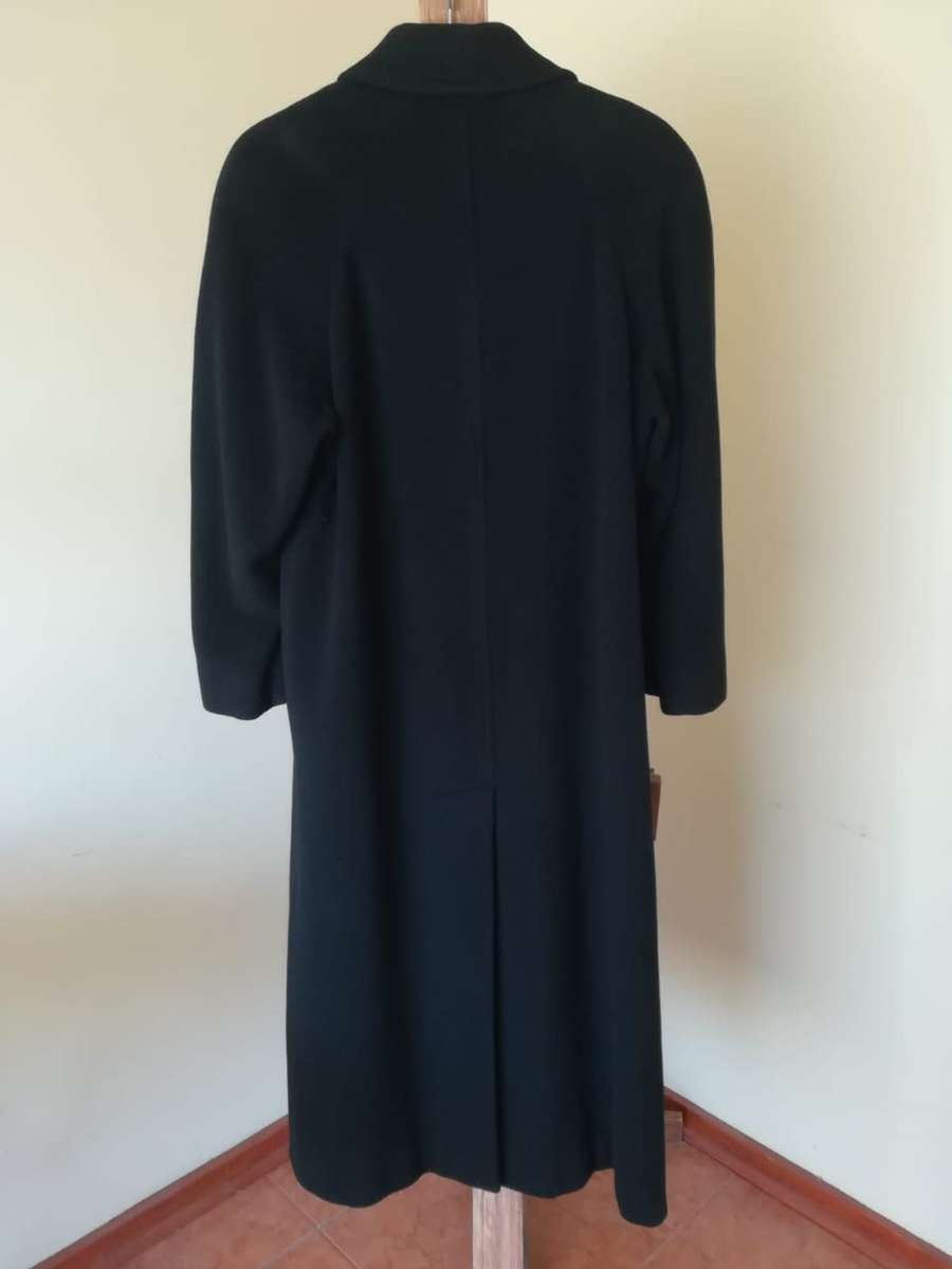 Cashmere Coat, Black Full-Length size 14 to 16