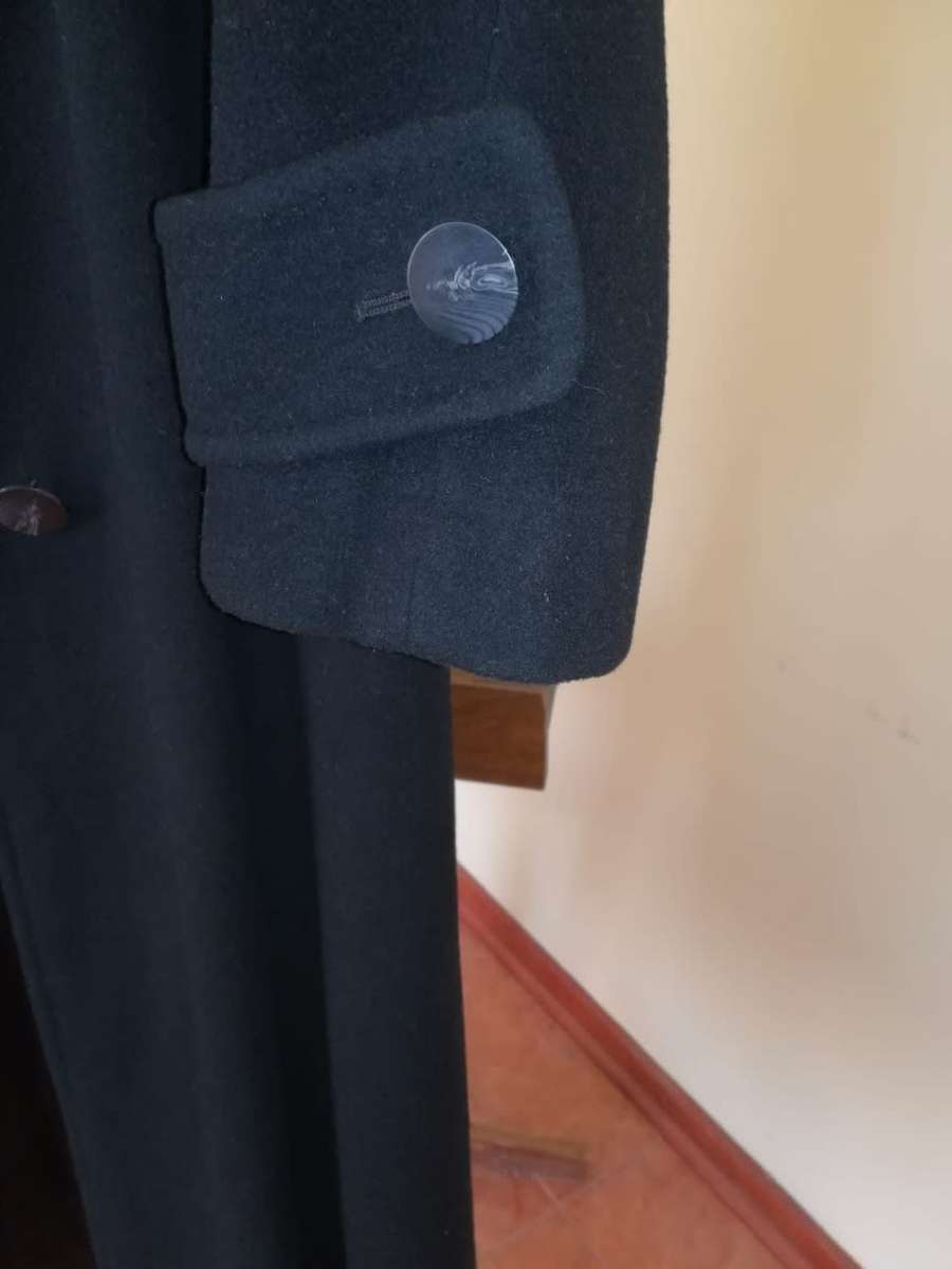 Cashmere Coat, Black Full-Length size 14 to 16
