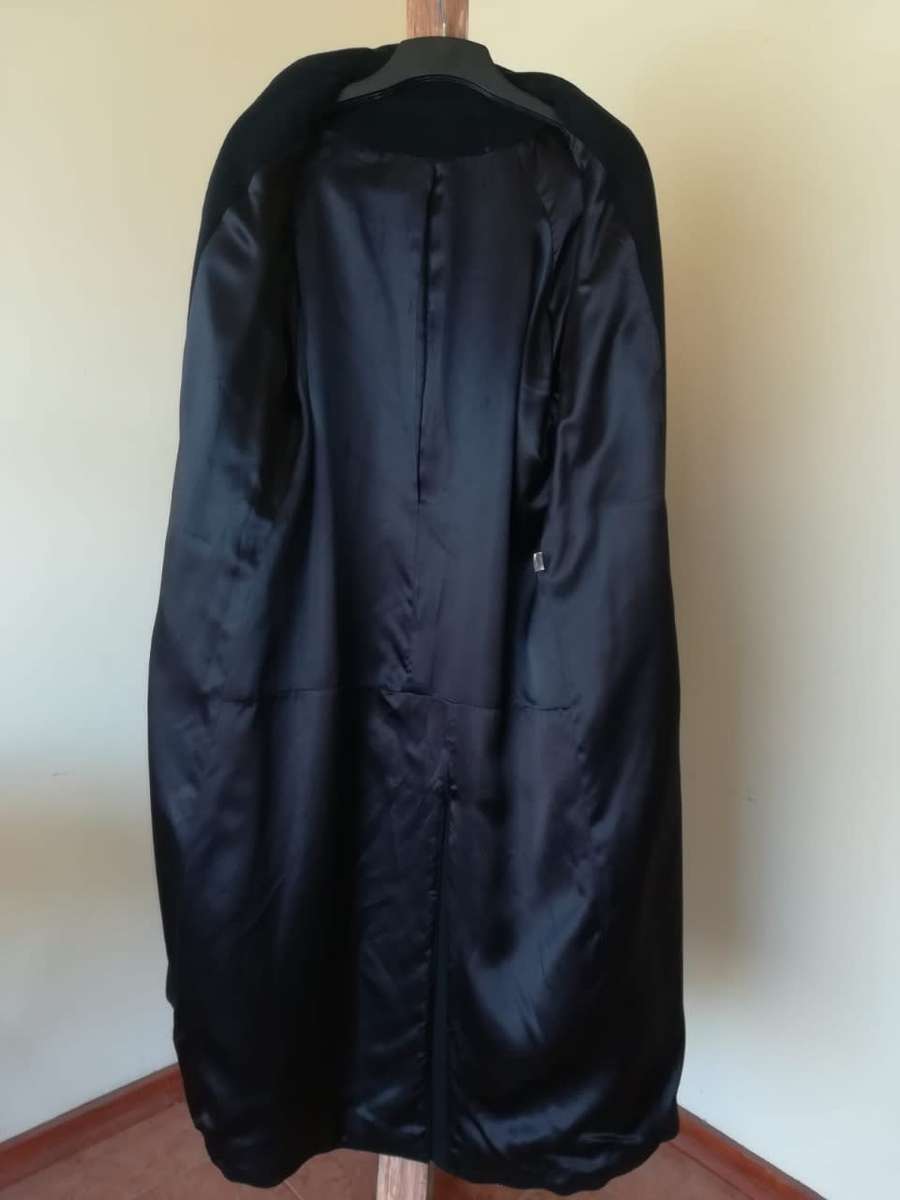 Cashmere Coat, Black Full-Length size 14 to 16