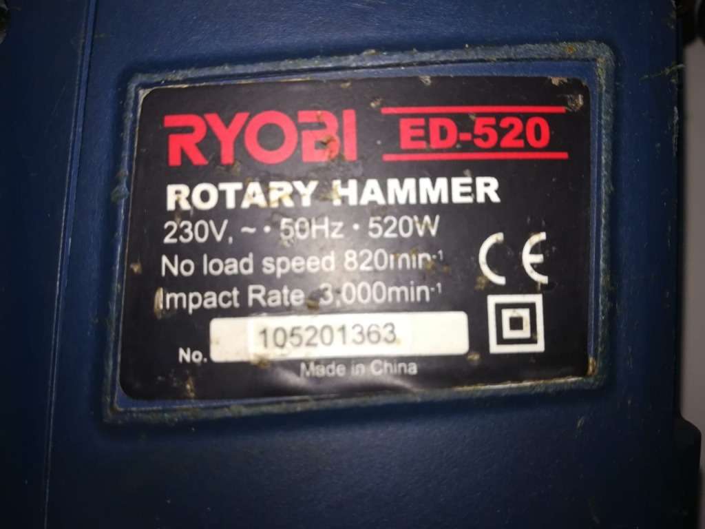 Corded Ryobi SDS Hammer Drill ED520