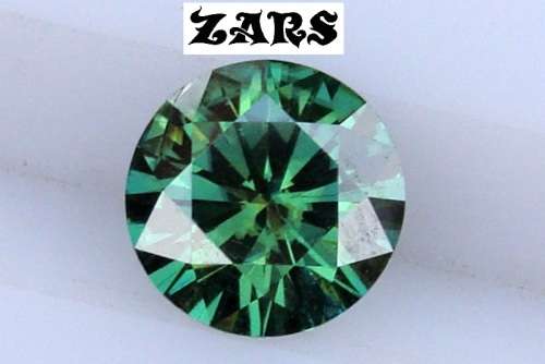 0.93ct [6.20mm] -SI2- Stunning Green -Moissanite - Top Quality!