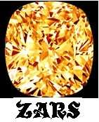 3.40ct -VS1 -Fancy Yellow/Orange - Cushion Cut - Top Moissanite [3.38 X 9.30]