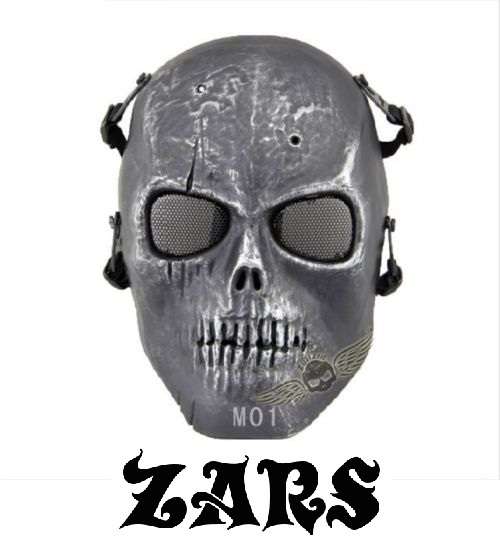 SILVER/BLACK -Milirary - Tactical - Skull Mask - High Quality Gear!  **ONLY 1 AVAILABLE**