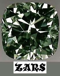 2.62ct - Fancy Green- SI - [9.6mm]  Cushion Cut- Top Quality Moissanite *Hardness Close to Diamond**