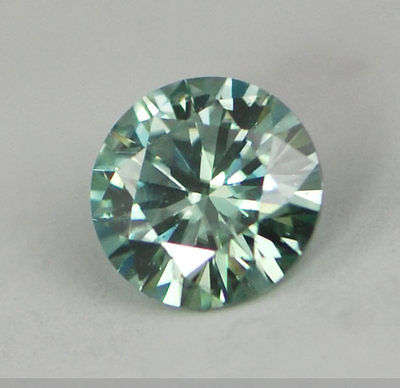 1.31 CT SI2- FANCY BLUE/GREEN -7.47mm - GORGEOUS MOISSANITE -Test 100% as Diamond on any tester!