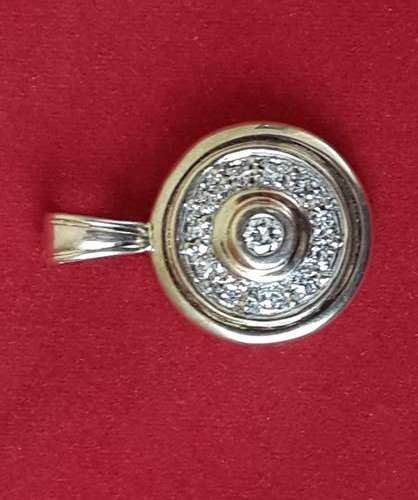 Diamond Pendant - 2.38 ct (12 Natural Diamonds) Centre .18ct Set in 9ct Solid Gold