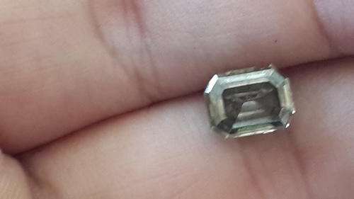FANCY  2.45 Carat -Emerald Cut Light Champagne - I2 -Moissanite