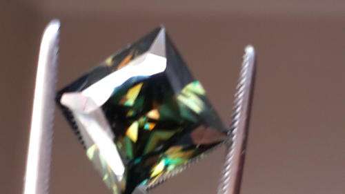 MASSIVE- 6.66ct- VS1- Princess Cut - Amazing Real Rare Moissanite - Diamond Test 100%