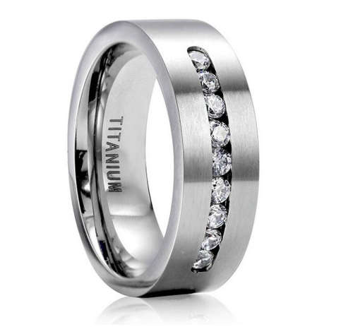 Wholesale 316L Brushed Surgical Stainless Steel -Black - Ring - Sizes 7 -12 - bid to take all 6