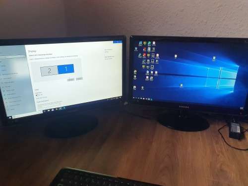 Desktop PC- intel core I5 - 3570cpu -340ghz 8Gb Ram - 2 TB hdd - with 2 x 23` Samsung led Monitor