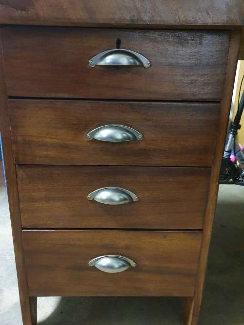 Solid Wood Office Desk With 8 Drawers - 1 of a kind!