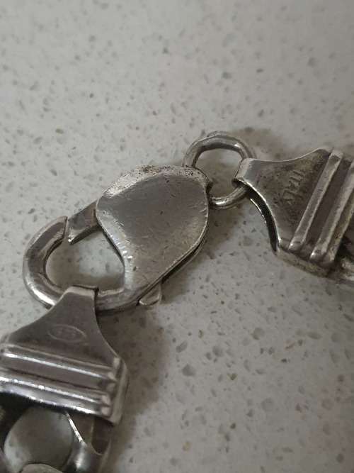 72.5 Grams Solid Heavy Sterling Silver Bracelet  15mm