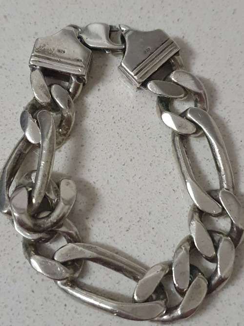 72.5 Grams Solid Heavy Sterling Silver Bracelet  15mm