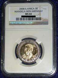 NGC -MS66 2008 Mandela 90th birthday R5----***36 available****