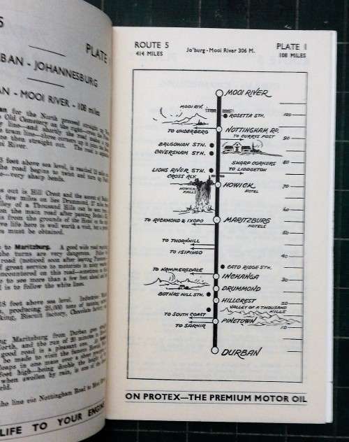 Caltex Route Service; Route No 5; Durban - Johannesburg.